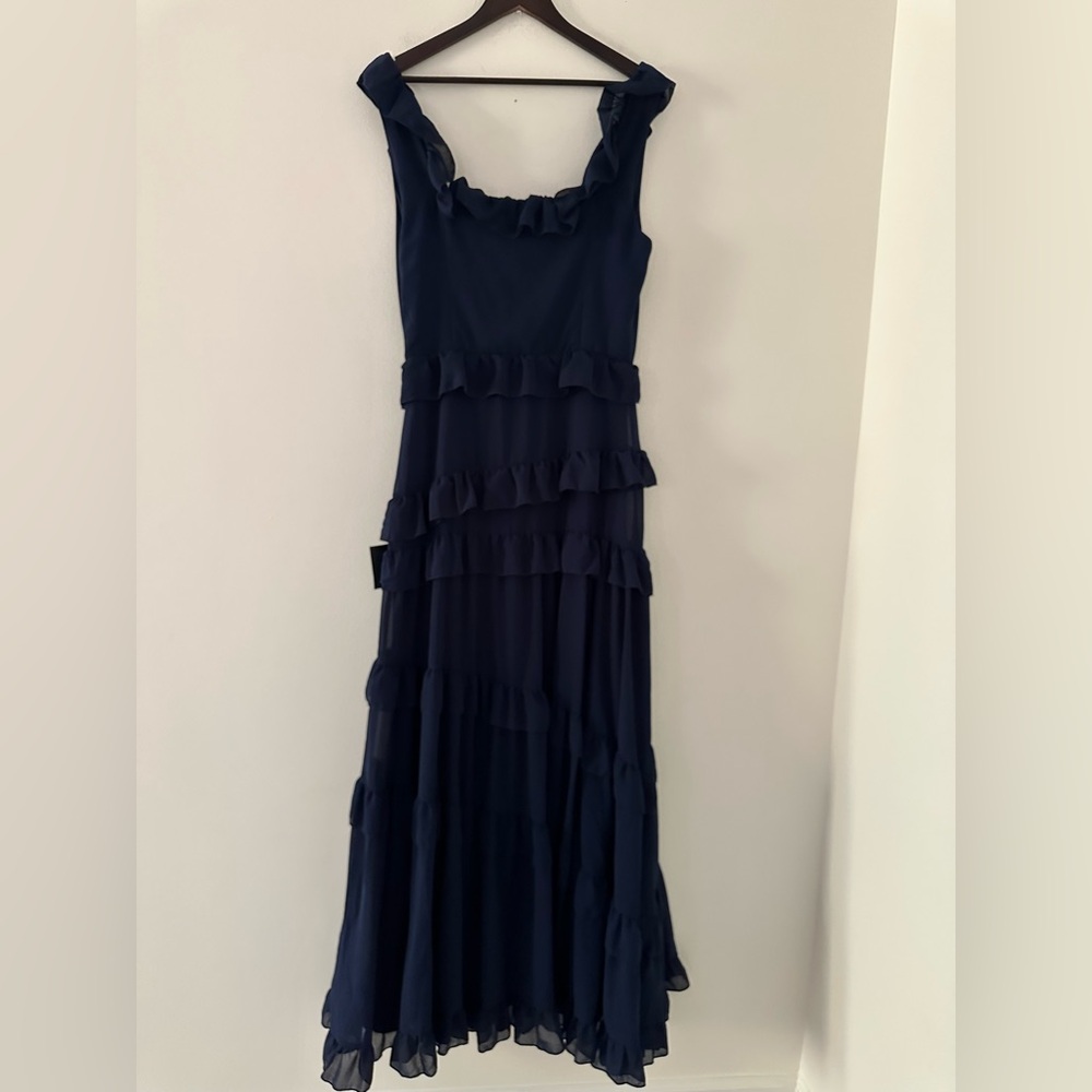 NWT Lulus Compelling Romantic Dark Blue
Ruffled Tiered Maxi Dress - Picture 10 of 15